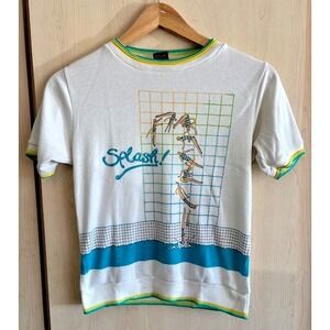 Vintage Chego International T-shirt Youth Large / Womens Small Splash Print